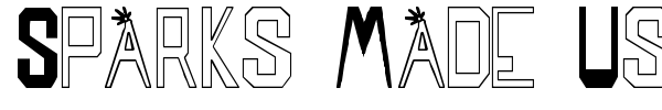Sparks Made Us font preview